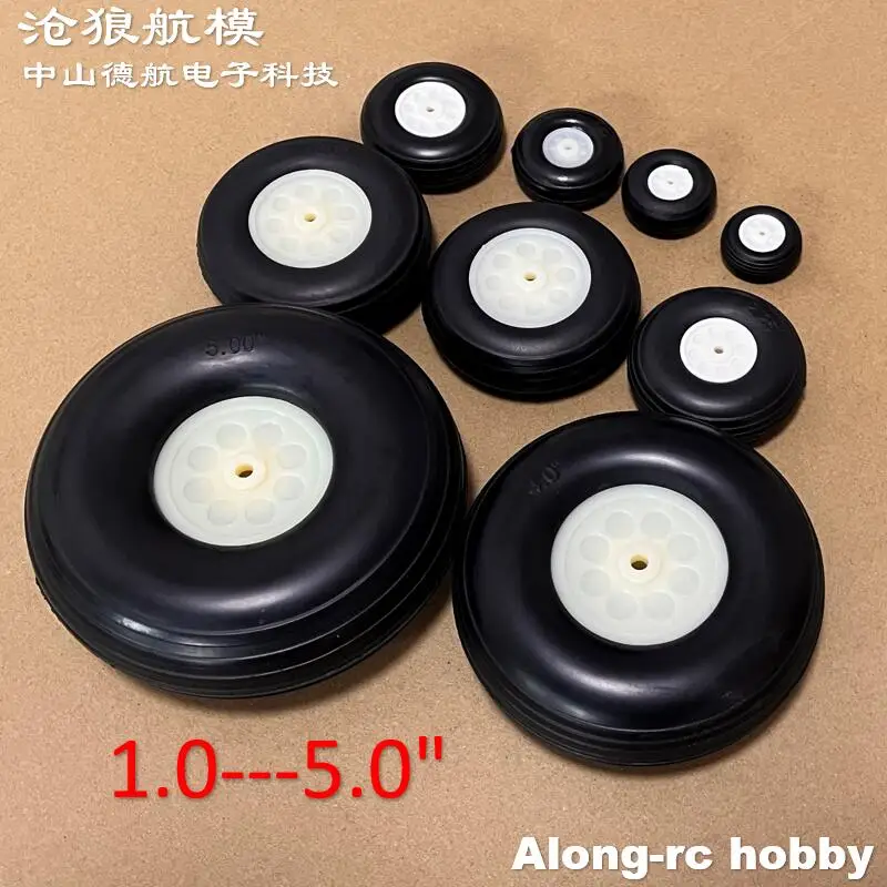 RC飛行機ホビーモデルDIY飛行機モデル着陸装置スペアパーツ--25mmから105、125mm、1.0インチ、1.25インチ、1.5インチ、2.0インチ、3インチ、5.0インチゴムホイール