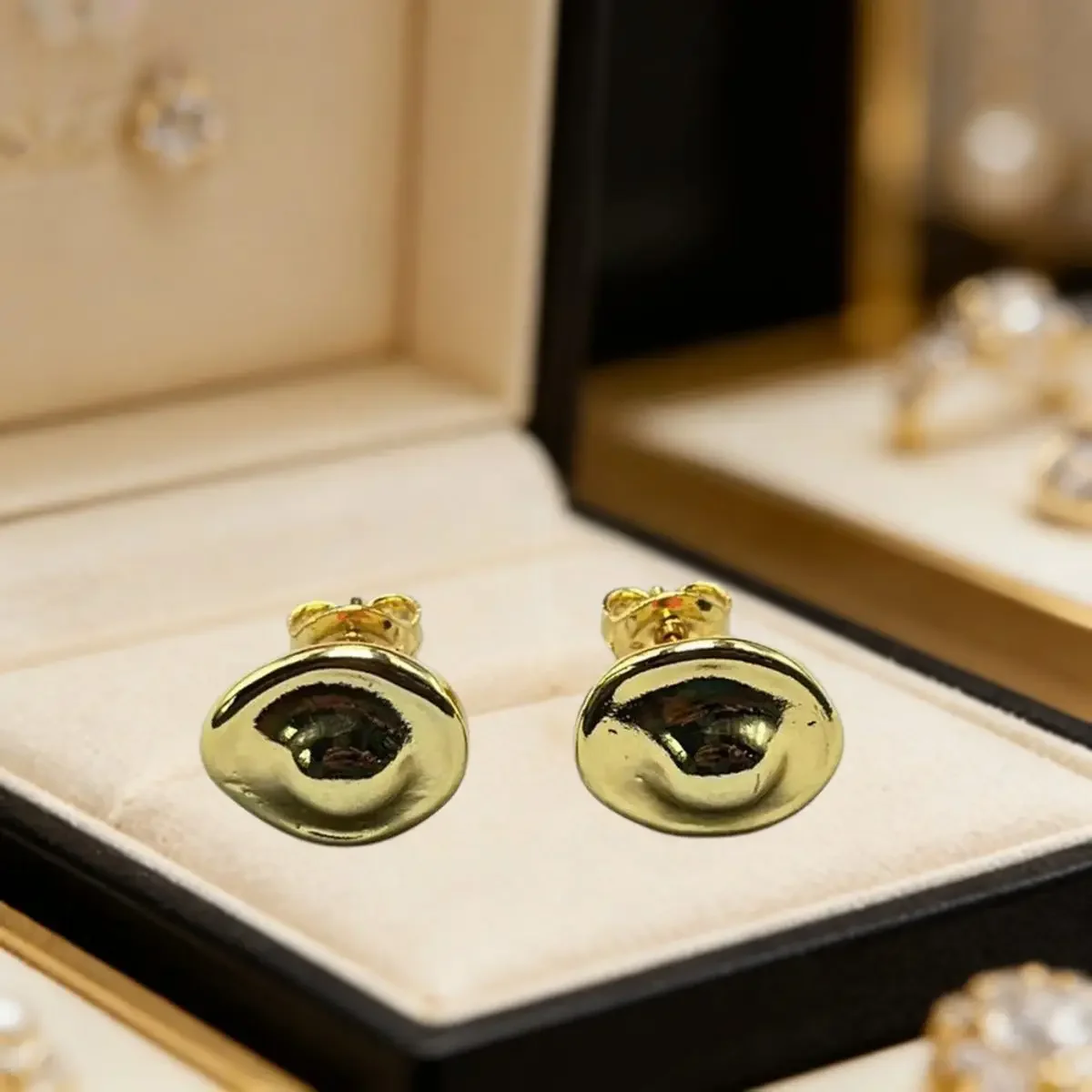 2026 Spanish brand versatile trendy gold and silver ring earrings jewelry accessories holiday gifts