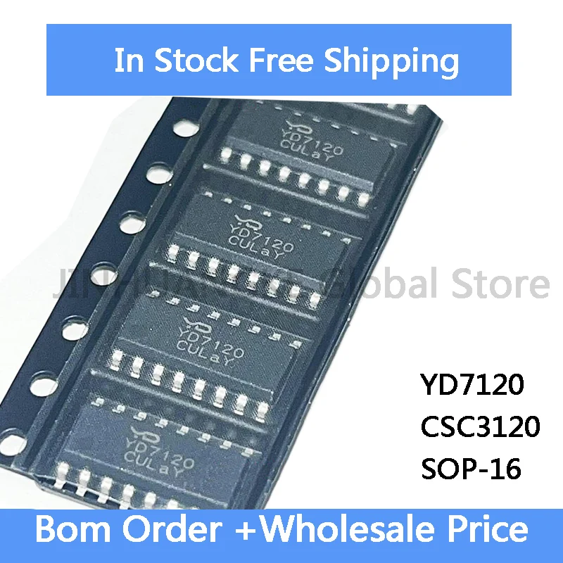 5pcs YD7120 CSC3120 SOP-16 IC em estoque no atacado