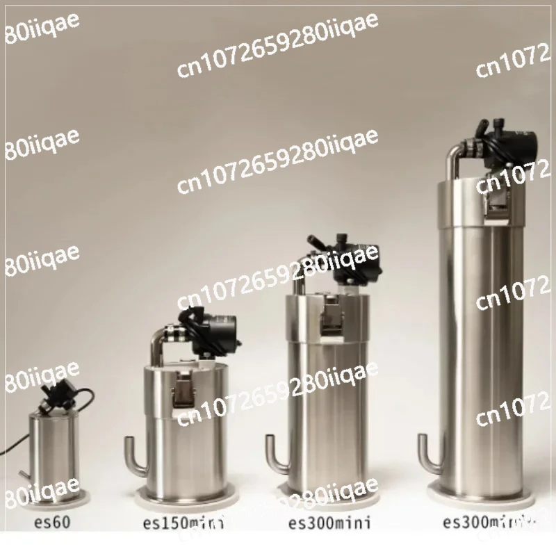 Stainless Steel Aquarium Canister Filters Mini Table Top Fish Tank External Filter Barrl