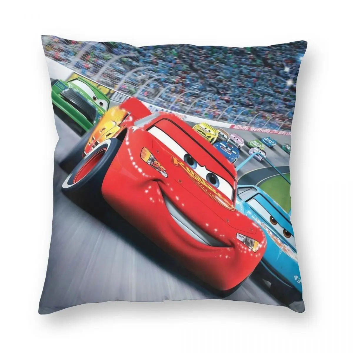 Lightning McQueen Pillowcase Printed Polyester Cushion Cover Decorative Throw Pillow Case Cover Home Square 45*45cm