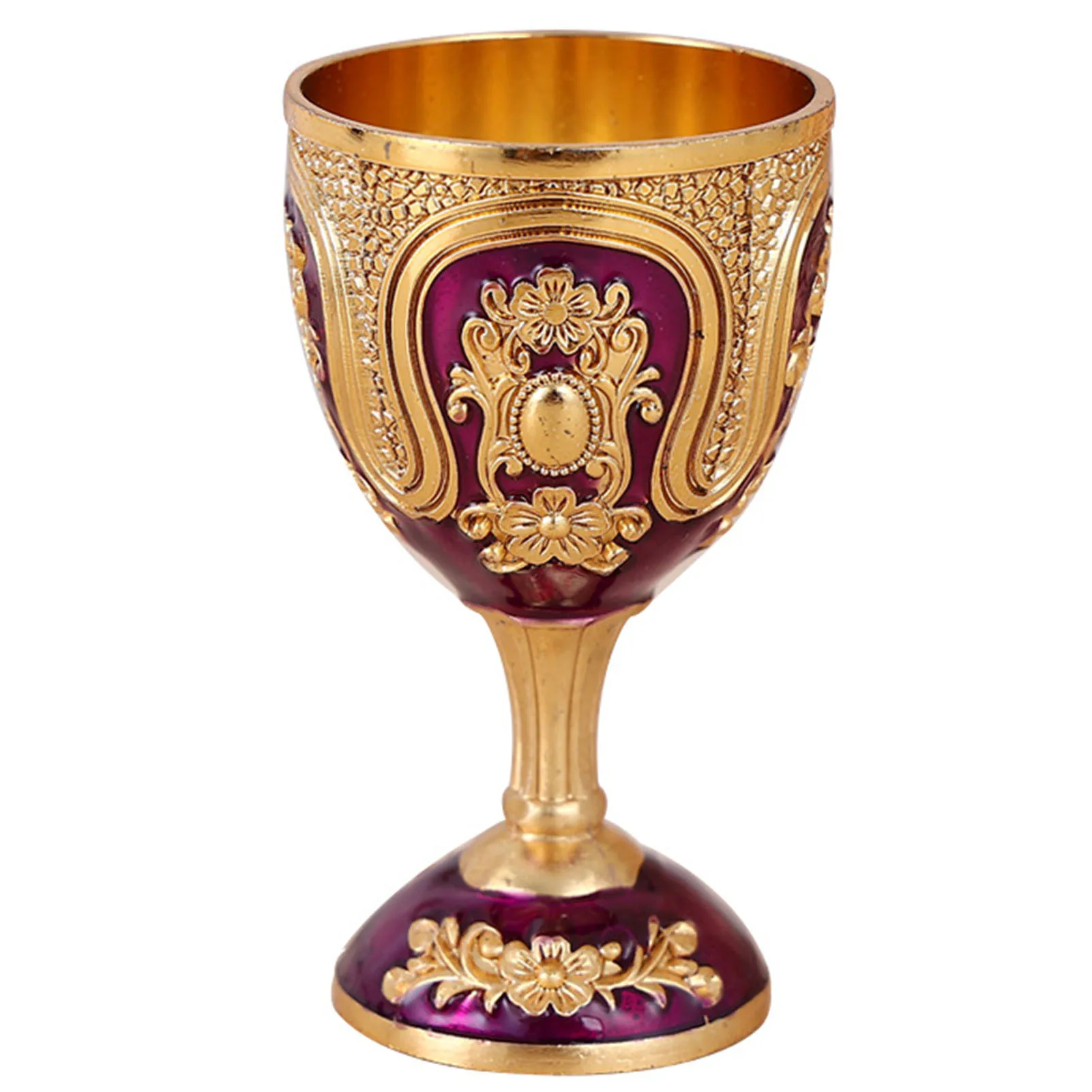 Retro Medieval Wine Goblet European Style Classic Metal Goblet for Party Gathering Accessories