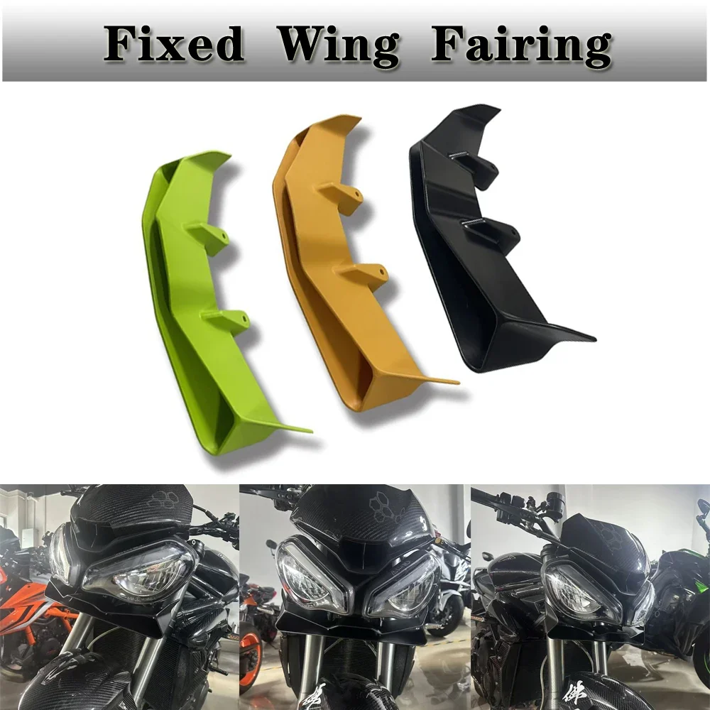 For Suitable Triumph Street Triple 765 S/RS 2017 2018 2019 2020 2021 2022 2023 2024+ fixed wing modified motorcycle fairing