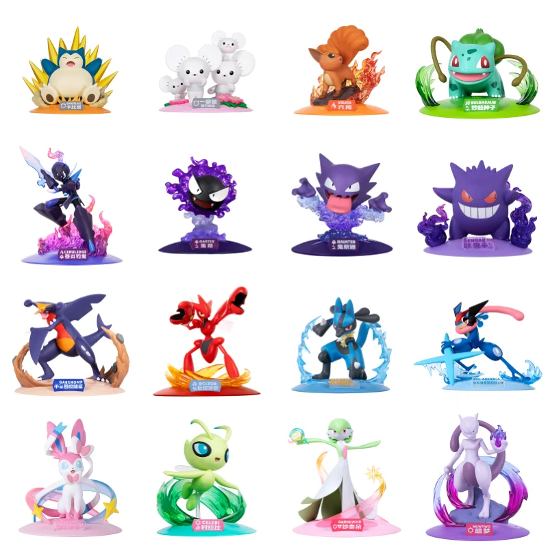Genuine Product Pokemon Anime Action Figures PIKACHU Mewtwo GENGAR SYLVEON LUCARIO Collectibles Model Ornament Toy Birthday Gift