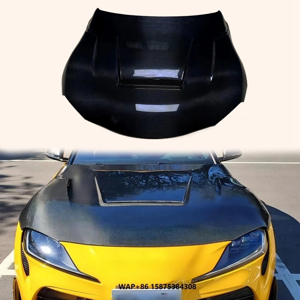 

2019-2022 for for Supra A90 Body Kits TRAN Style Carbon Fiber Hood Bonnet with New Condition and Included Bolts