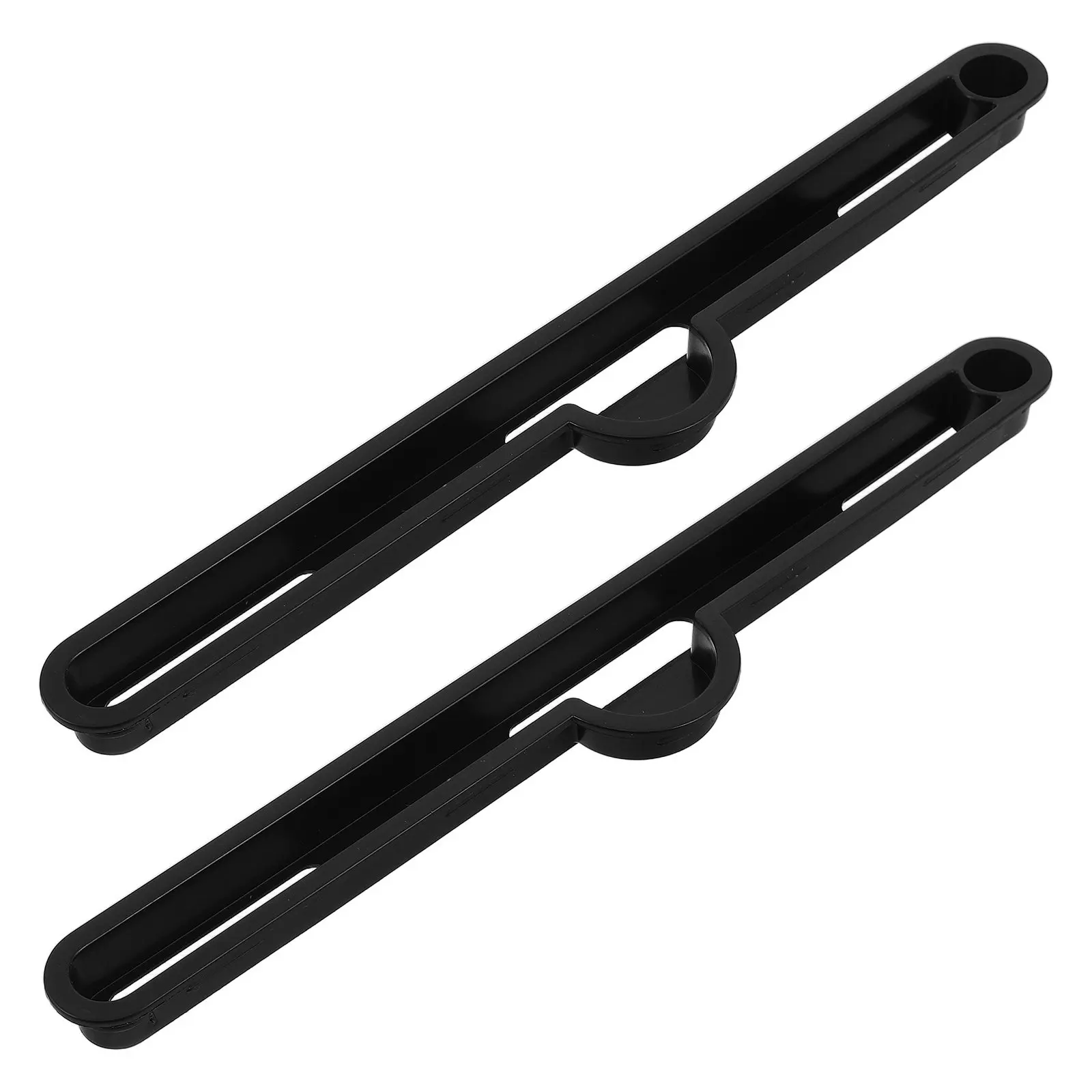 

2Pcs Folding Desk Slot Rail Black Plastic Bracket Tablet Groove Laptop Desk Slot Insert Portable Table Mounting Channel