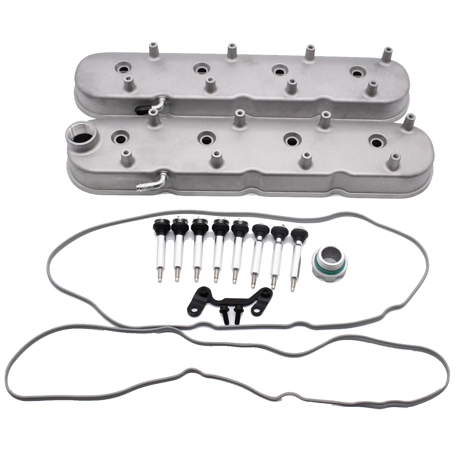 2 stücke Neue Aluminium Glanz Rot Hohe LS Ventil Abdeckungen Für Chevy LS1 LS2 LS3 LS6 Auto Teile