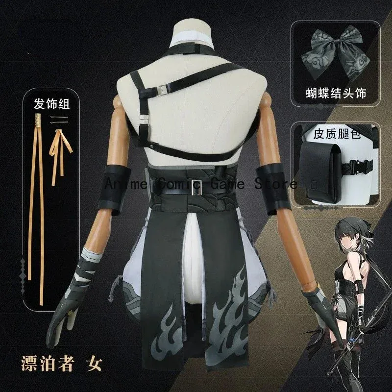 متوفر XS-3XL روفر ويذرينج ويفز أزياء تنكرية للسيدات شعر مستعار أنيمي لعبة WuWa ملابس حفلات الهالوين للنساء