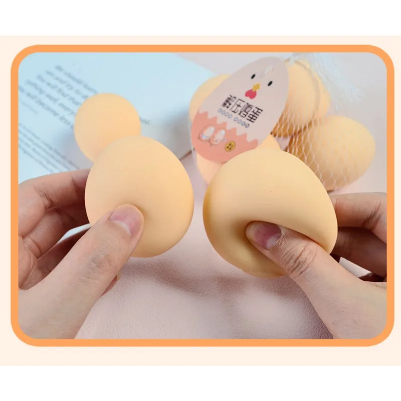 Egg Antistress Fidget Toys Squishy Squeeze Toys Elastic  Funny Stress Relief Games Mini Kids Gift 5PCS/SET