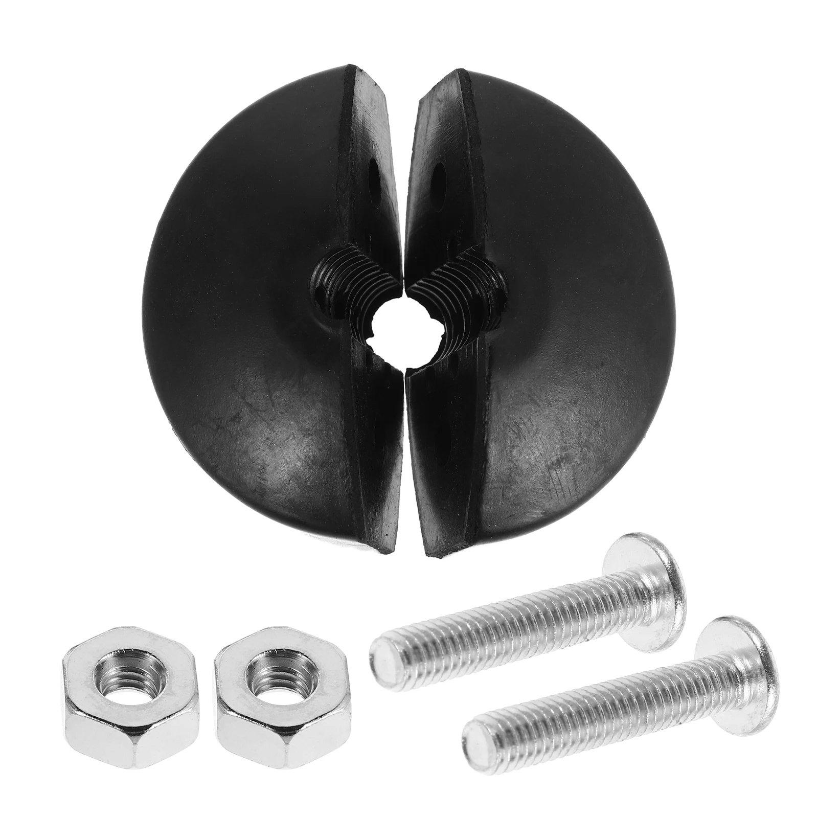 2Pcs Retractable Hose Reel Stopper Rubber Ball 1/4Inch Air Hose Cord Garden Replacement Parts Bumper Kit Spring Tool