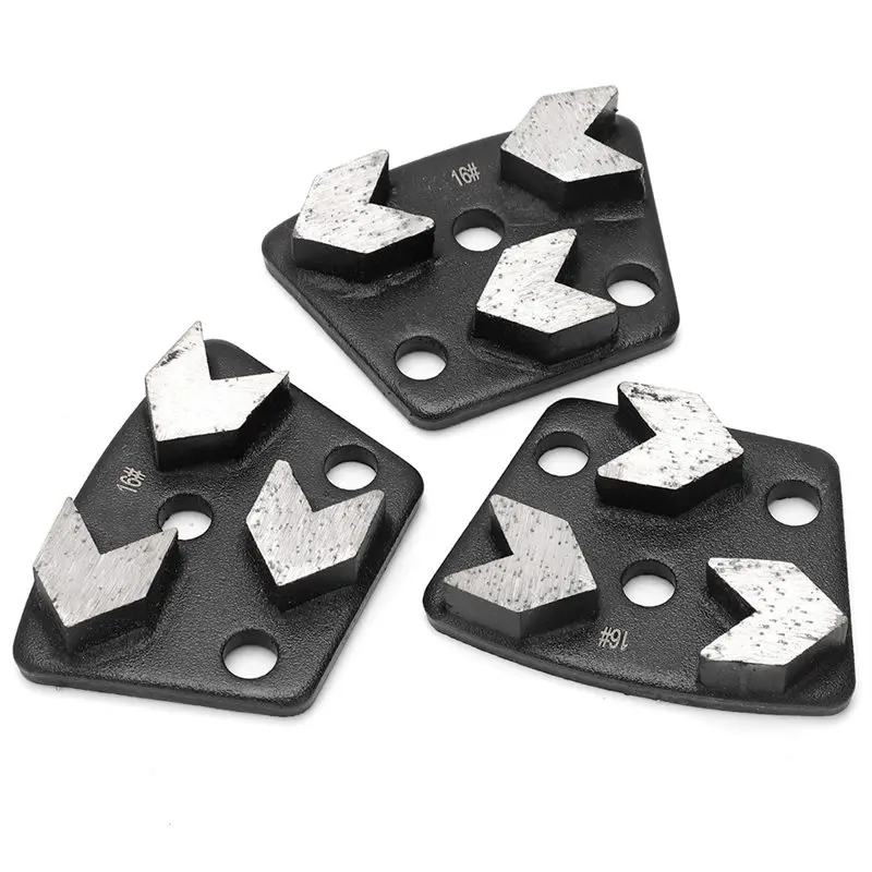 【happy】polishing-stone-grinder-3pcs-16-trapezoid-concrete-grinding-shoes-cutting-tool-disk-disc-set