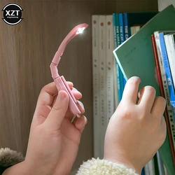 Mini Book Clip Light LED Portable LED Reading Lamp Energy-saving with Button Cell Flexible Night Light for Child Student Study
