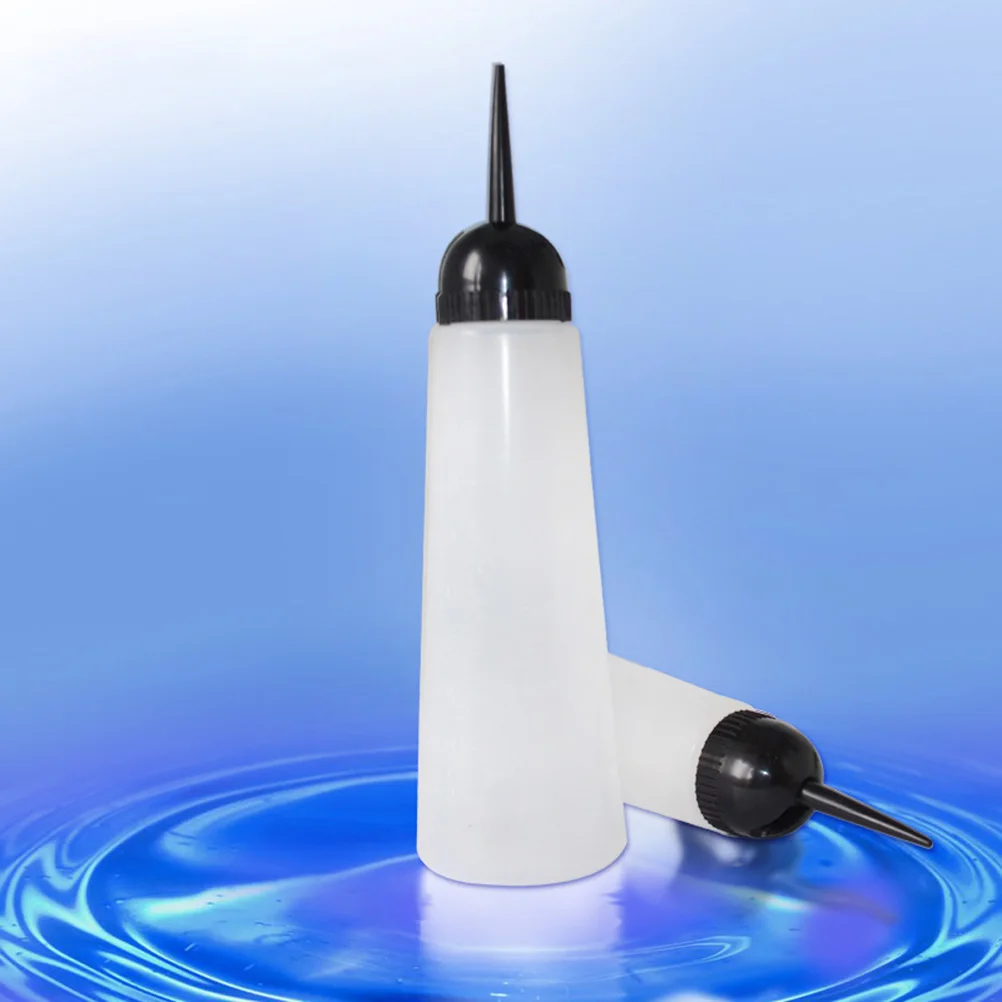 

5pcs 260Ml Hair Dye Bottles Refillable Oblique Nozzle Salon Hair Coloring Containers Leakproof Shampoo Dispenser Durable For