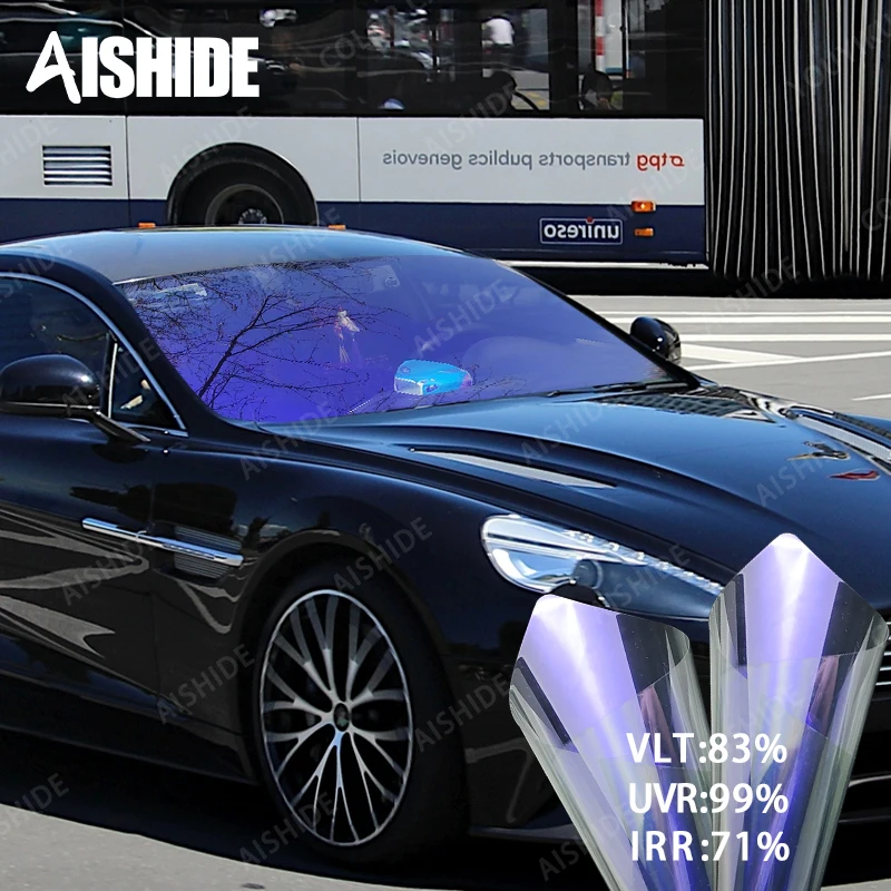 

Aishide 1,52*30 м фиолетовая пленка для окон автомобиля Хамелеон тонировочная пленка для фар меняющая цвет оконное стекло автомобиля