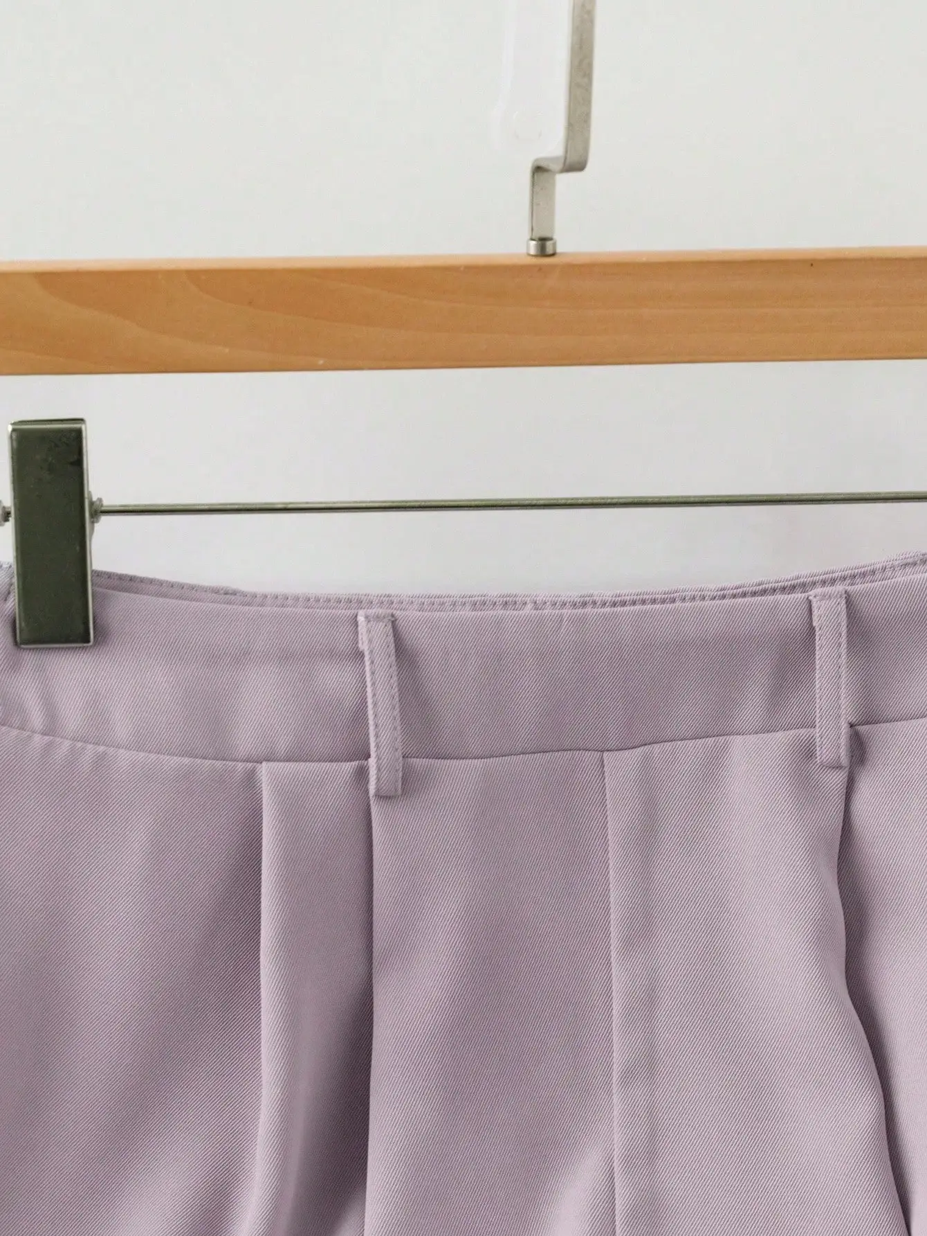 

Women's 2-Piece Set With Turn-Down Collar, Long Sleeve Top And Pleated Pants, Casual Loose Fit