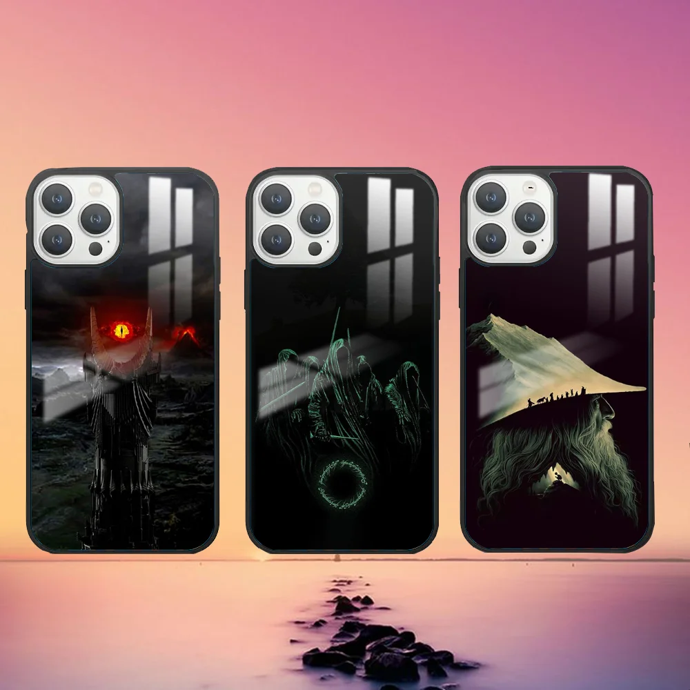 Movie The L-Lord R-Rings Phone Case For iPhone 16 15 14 13 12 11 Pro Max Plus Mini PC Fashion High Quality mirror phone case