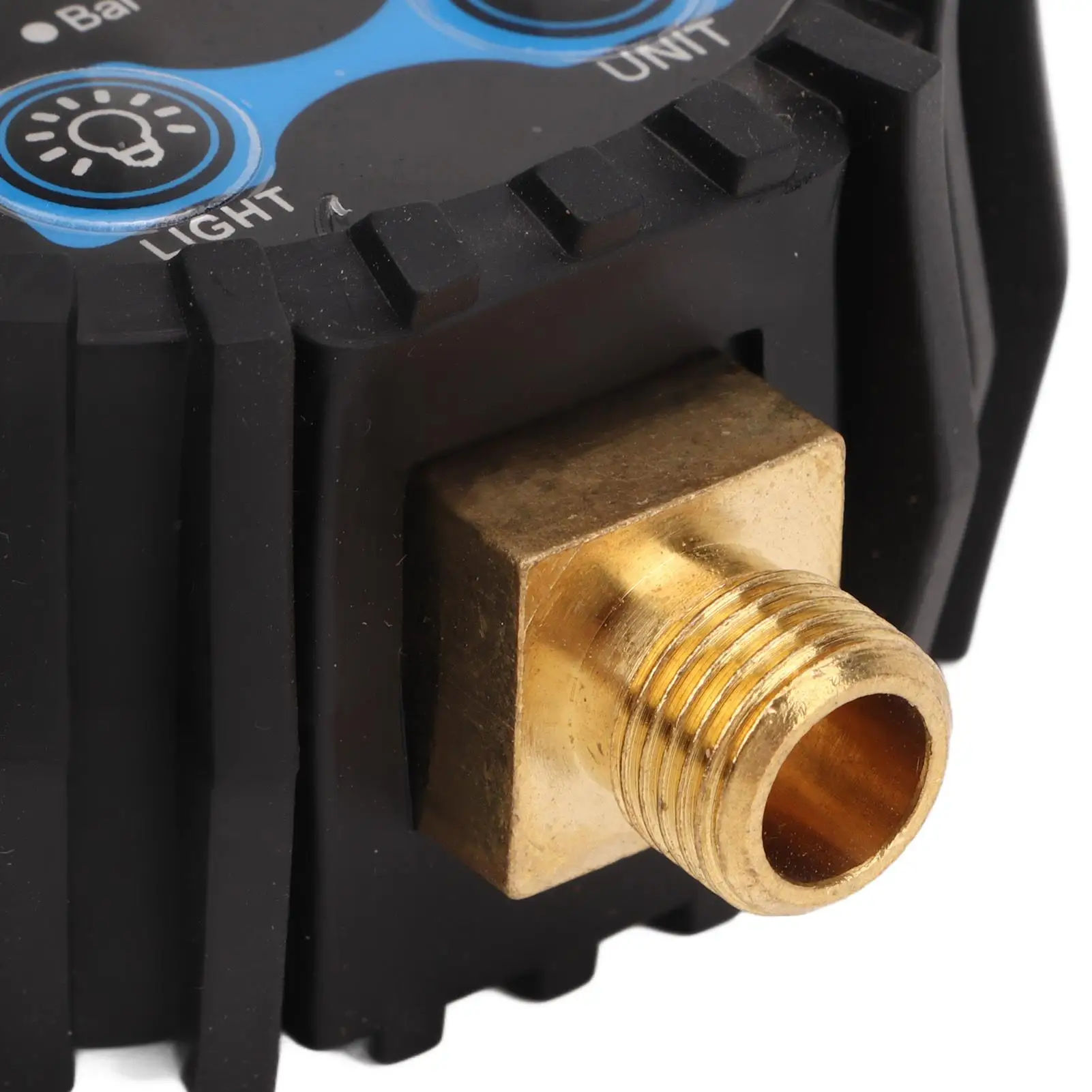 Medidor digital de inflador de pneus, testador de pressão de pneus de roda, rosca m11x1, luz de fundo azul, alto leve para motocicletas