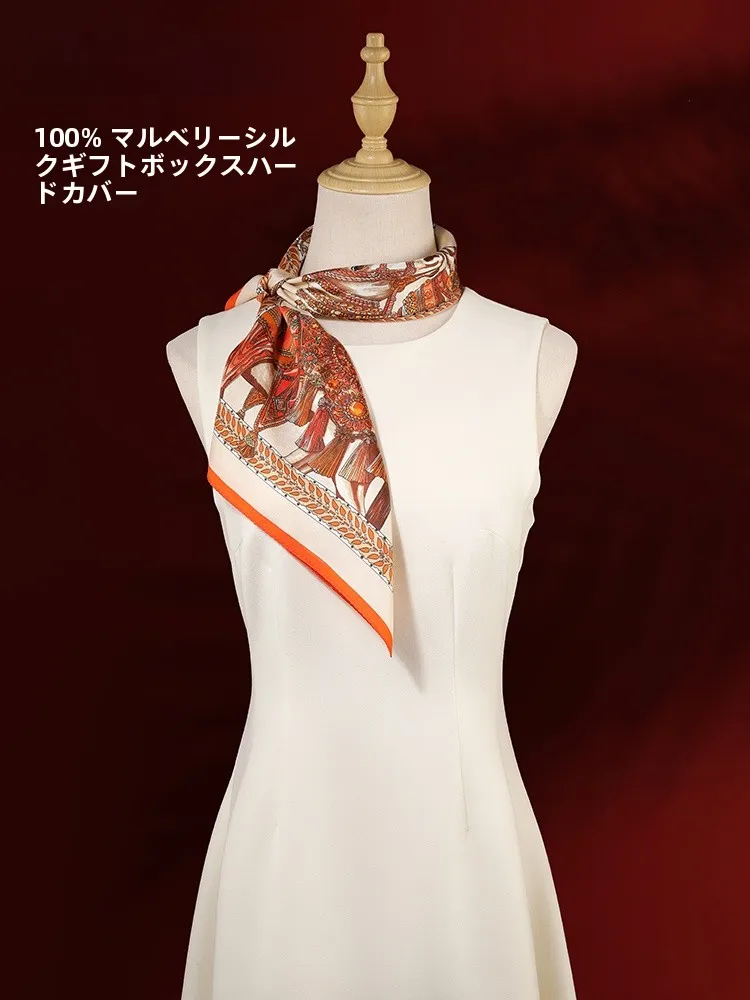 authentic-silk-square-scarf-women's-mom-sle-netie-high-end-feeling-b�ane-protection-ly-birthday-gift