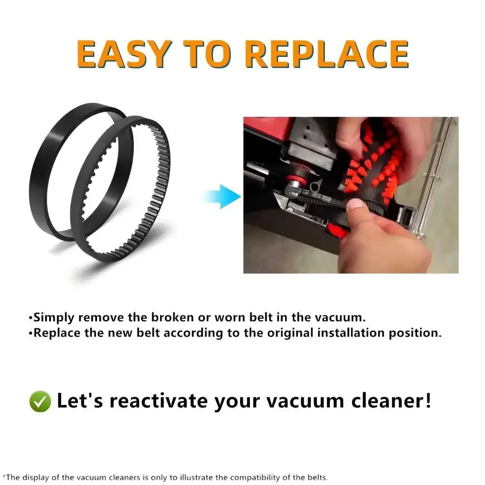 For Bissell Proheat DeepClean Essential Carpet Cleaner 1887,8852,9585 Series Replacement Belt Set, Replace Parts 1601542&1601543