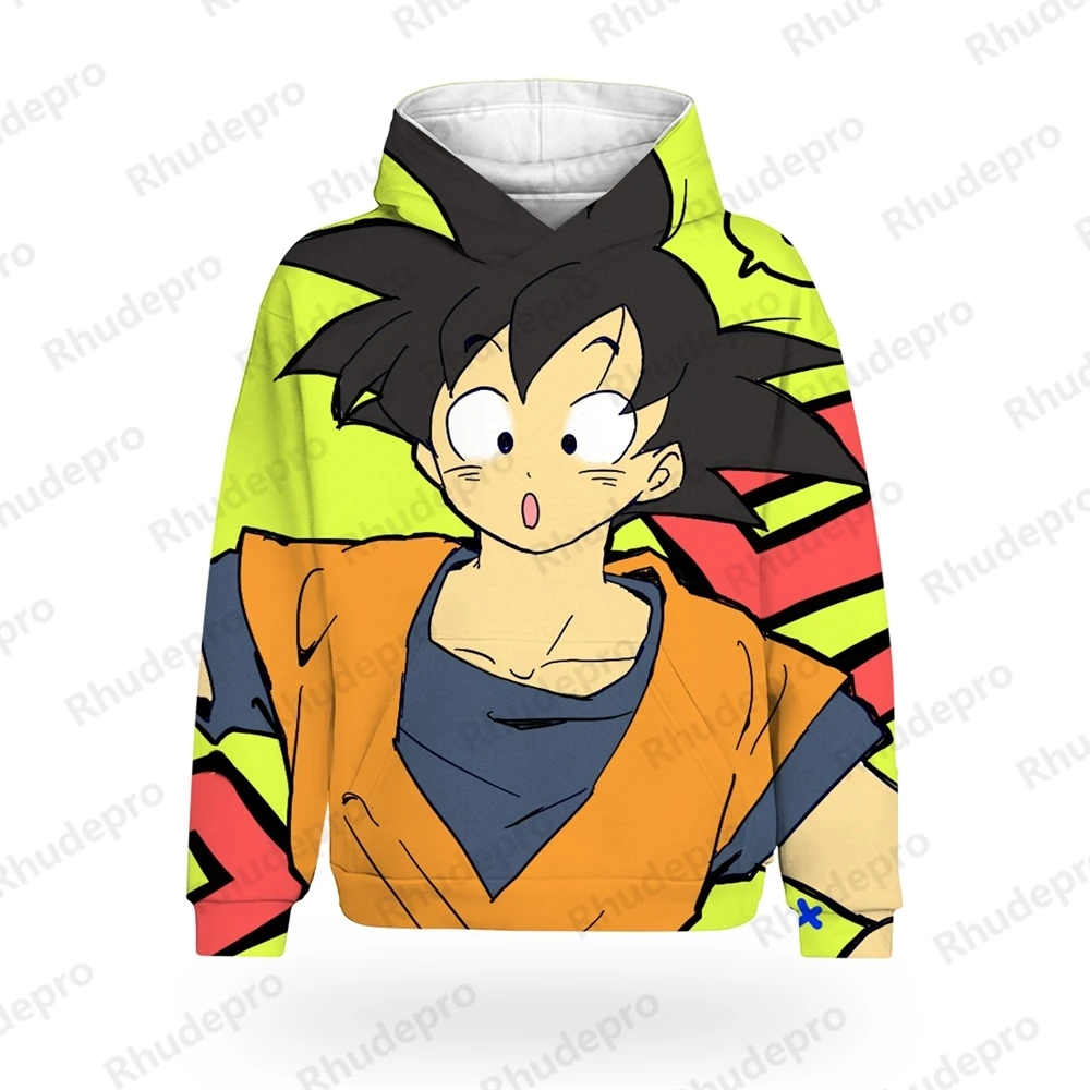 

Y2k Men Clothing Men's Hoodie DragonBallZ 2024 Goku 100-5XL New Hip Hop Shirts Fashion Tops Children's Anime Harajuku Style