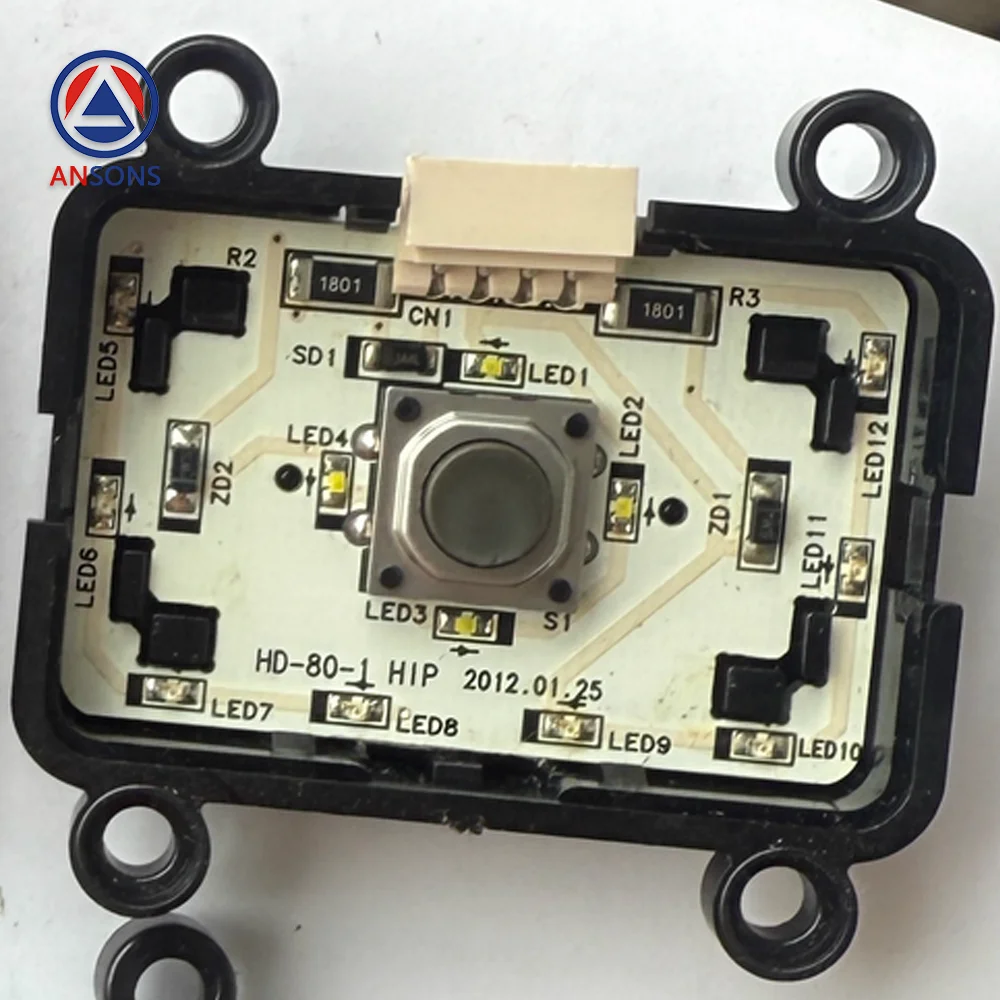 HD-80-1 زر مصعد هيونداي لقطع غيار المصاعد LOP HOP Ansons