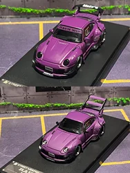 Arma de rua 1/64 rwb 993 diecast modelo de carro