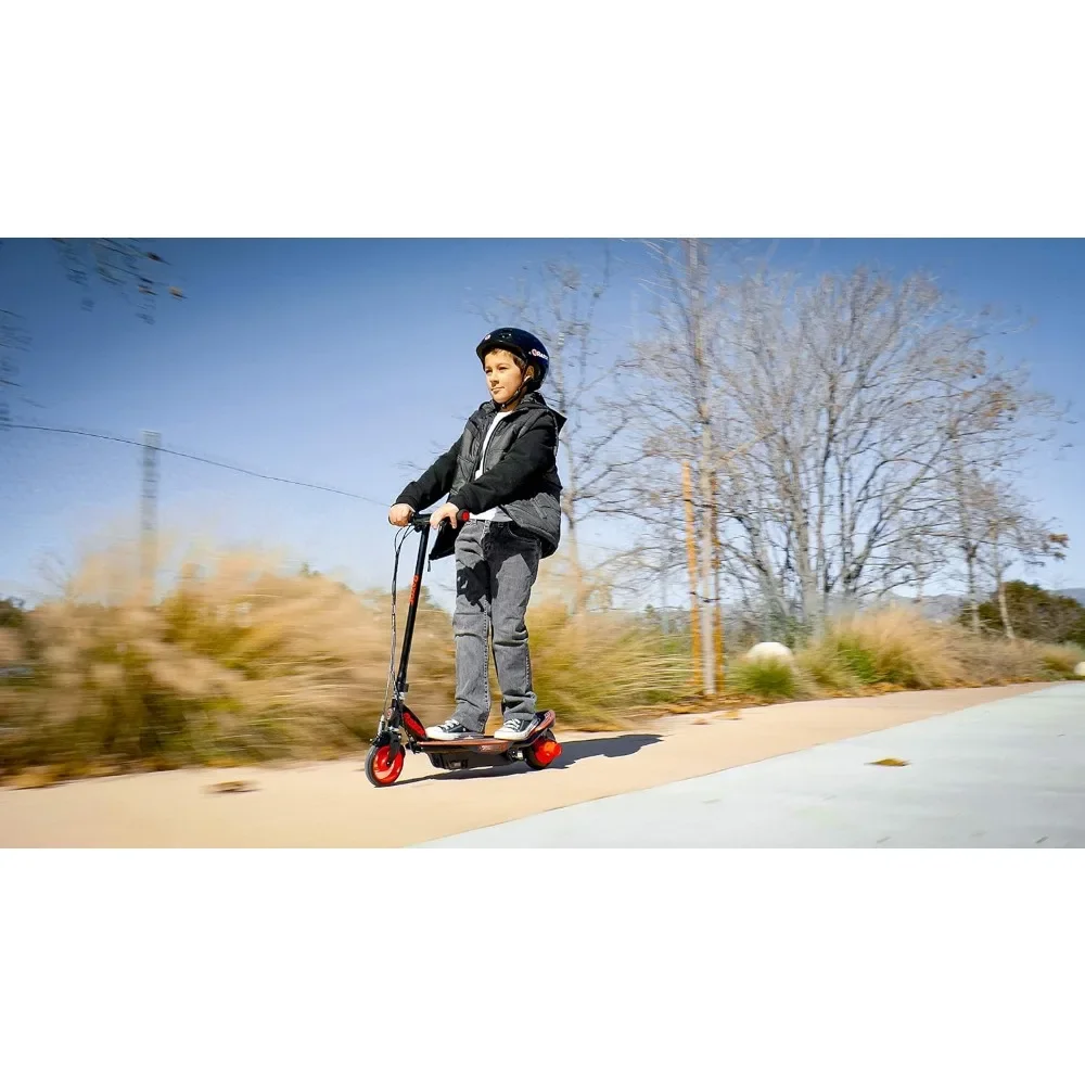 Patinete eléctrico con Motor de cubo, acelerador de botón pulsador, 90 vatios, sin mantenimiento, alto par, motor de cubo para niños, 8 +