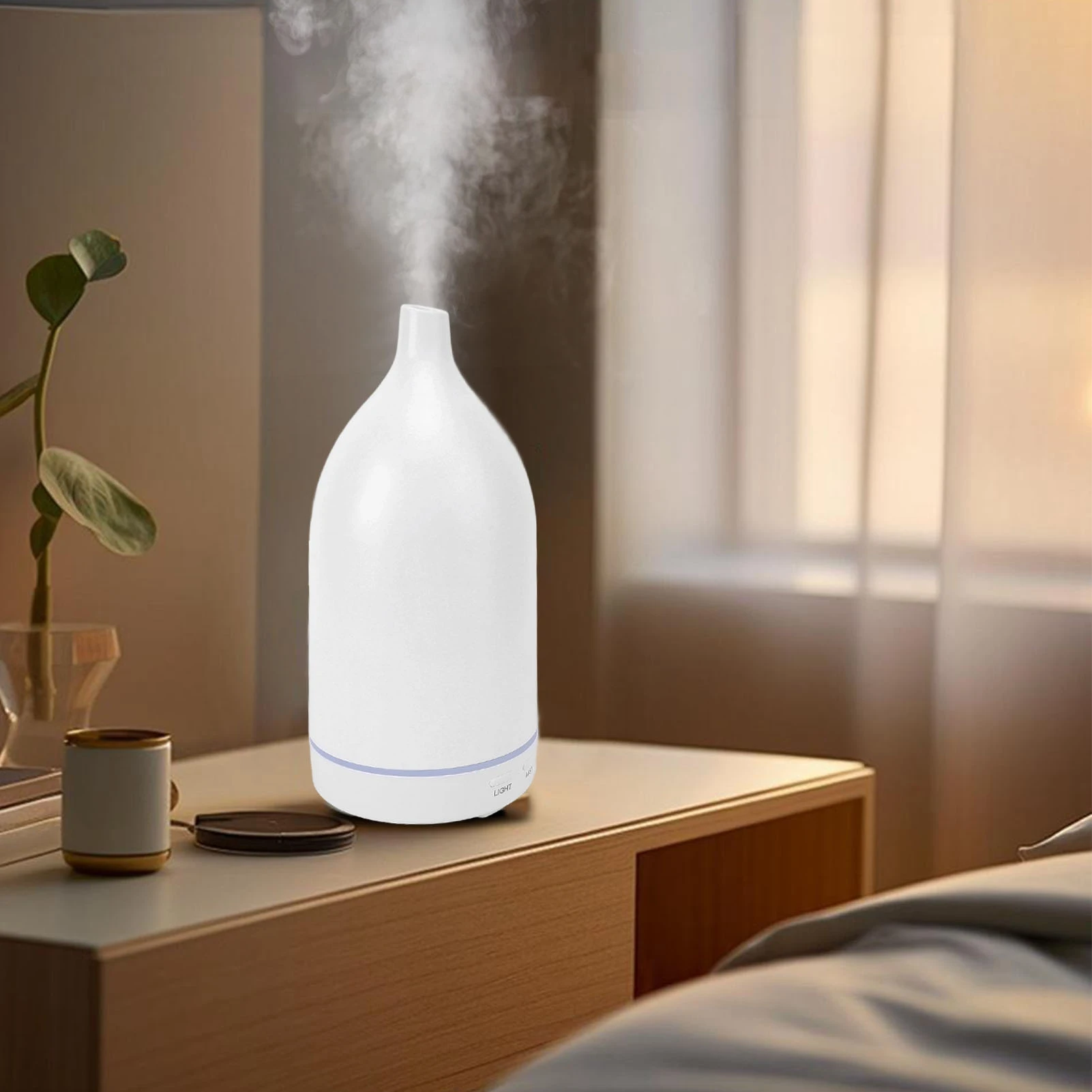 

Диффузор эфирного масла, увлажнитель, большой туман, умный таймер, увлажнитель для ароматерапии, диффузор, ночник для спальни, 110 мл