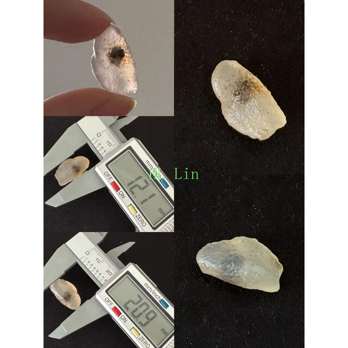 Nature Made Candy Agate,Glass Vial Set, 10-15mm Natural Unpolished, Sandy Tone, Birthday Gift Collection.Candy Agate