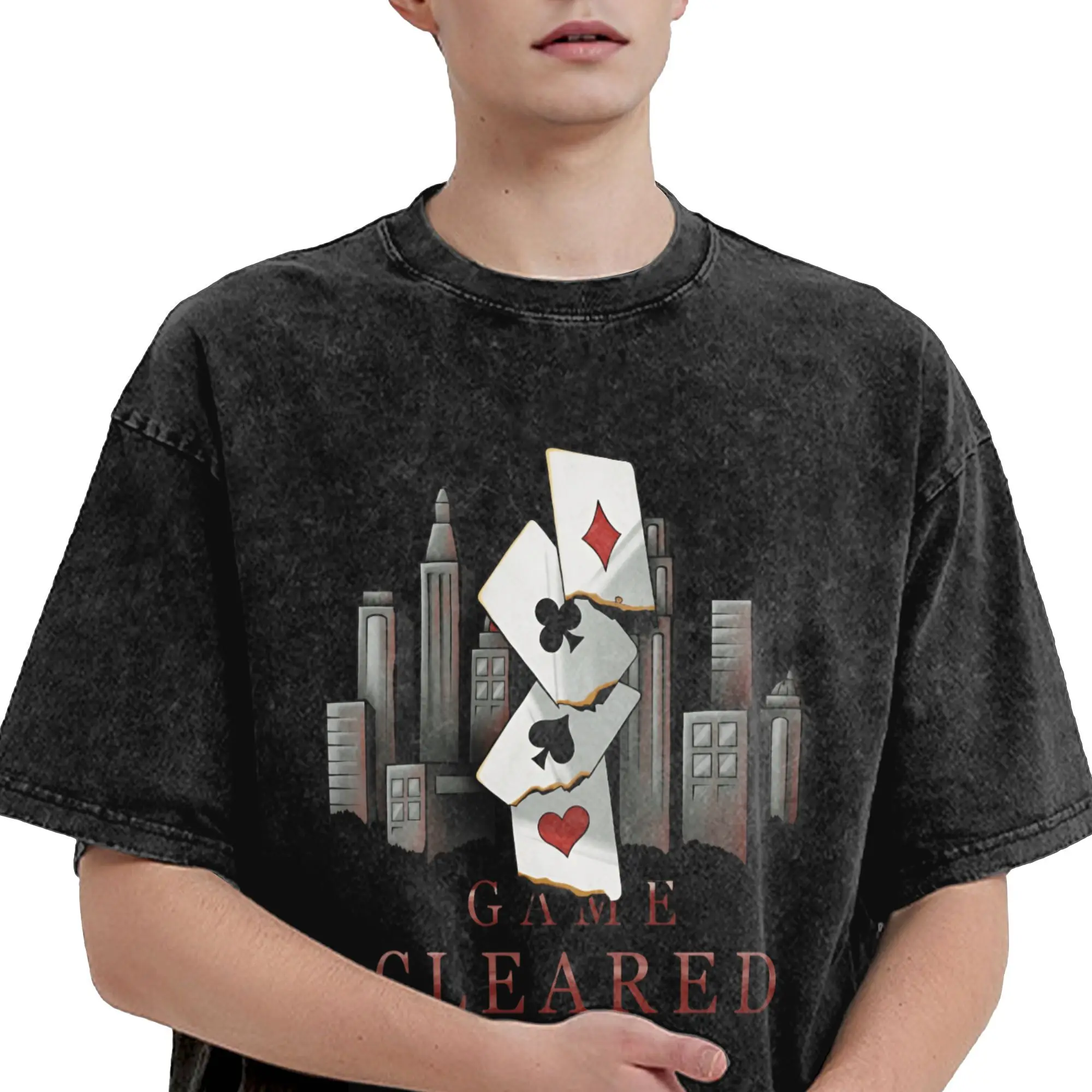 Hipster Alice Borderlands  T-Shirt Men Crewneck Cotton Washed T Shirt  Short Sleeve Tee Shirt Gift Idea Clothing