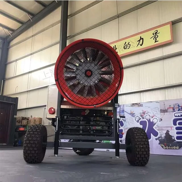 Environment Friendly Winter Ski Resort Artificial Snow Making Machine Affordable Snowmaker Cannon Generator Shed view 6