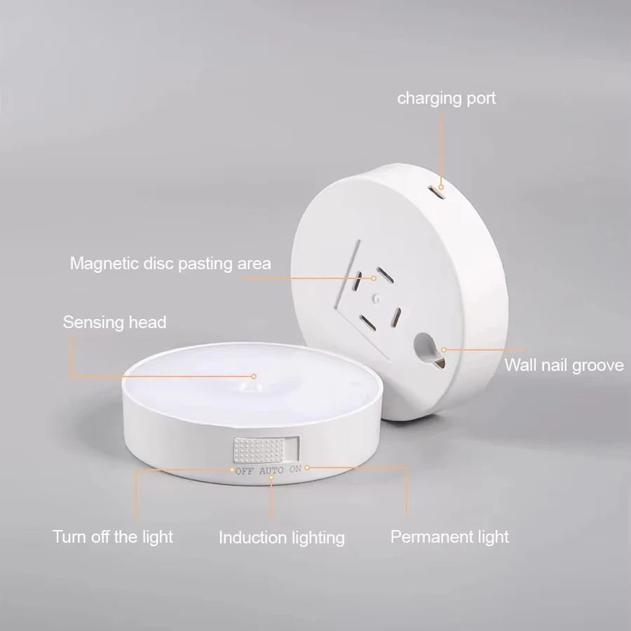 1개 모션 센서 야간 조명 - 침실, 계단, 옷장 및 방 장식용 무선 LED 감지기 램프-