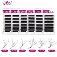 FADVAN W Shape 3D/4D/5D/6D/7D/8D Eyelash Extensions Automatic Flowering Natural Soft Premade Fans Faux Mink Lashes