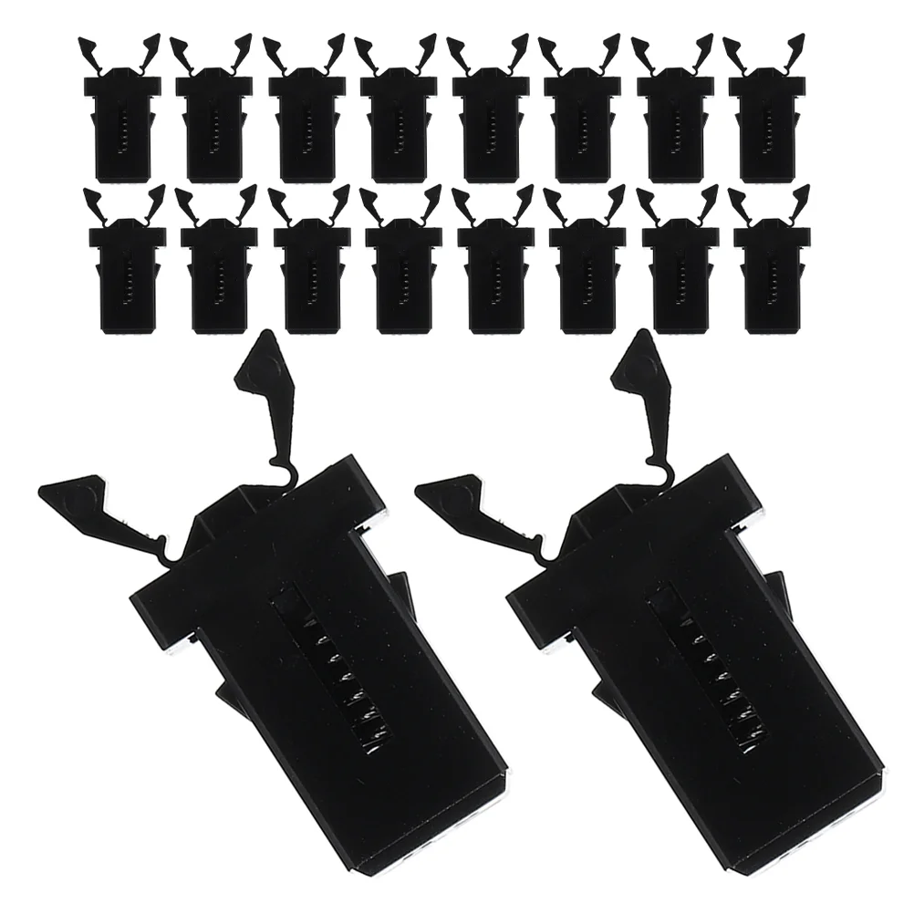 

24 Pcs Trash Can Latch Garbage Lid Buckle Press Type Button Bulk Switch for Push-button Bucket Replacement Buckles