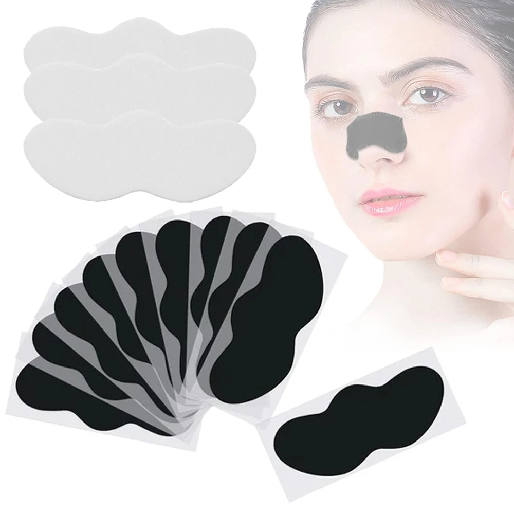 10/20Pcs Deep Cleansing Blackhead Pore Strips Facial Blemish Blackhead Remover Skin Tool Black Dots Spot Cleaner Nose And Face