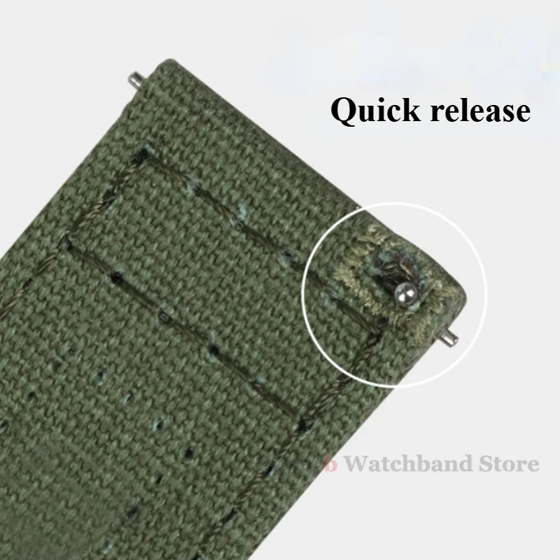 Нейлоновый ремешок 18/20/22 мм, быстросъемный браслет для Samsung Galaxy 3/4 40 мм, 44 мм, классический 46/42 мм, спортивный холст для ремешка Huawei