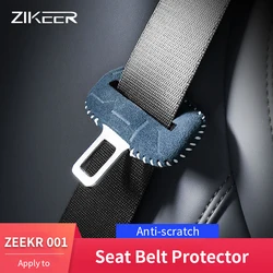 ZEEKR 001 X 알칸타라 시트 벨트 커버 C-필러 스크래치 및 충돌 방지 인테리어 제품에 적용
