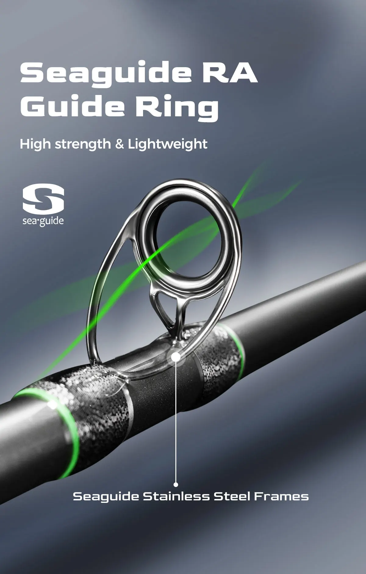 【Aus Polen】HANDING 140gWurfgewicht M1 PIKE H/XH Angelruten Leistungsstarke Rute für Hecht und Schlangenkopf, Schnelle Aktion, Angelruten mit schneller Aktion – Detail 4