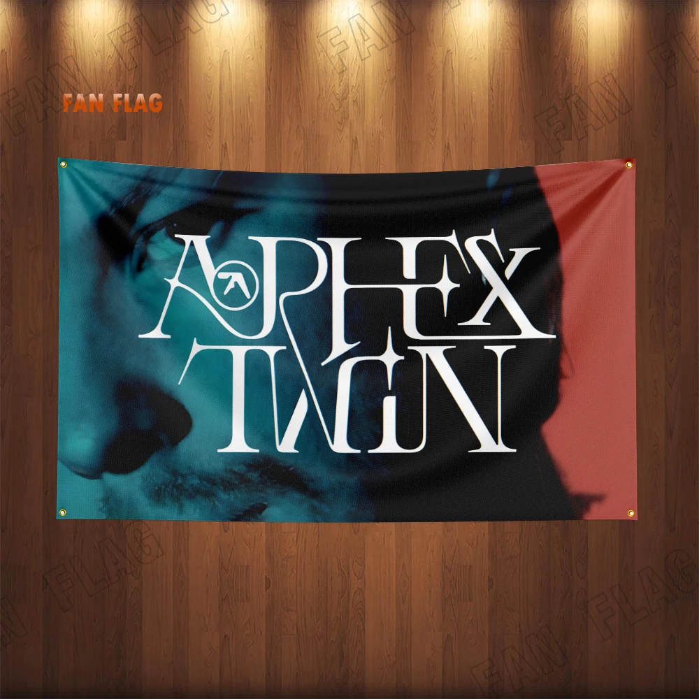 90x150cm Aphex Twins Richard D James Music Flag Polyester Printed Home or Bedroom Decoration Banner Tapestry Poster Decor