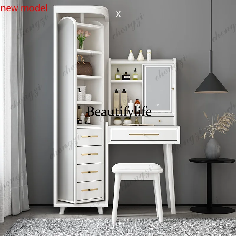 H134  Classic Luxury Vanity Table Simple Modern Bedroom Makeup Vanity Table Storage Nordic Coiffeuse De Chambre Home Furnitur