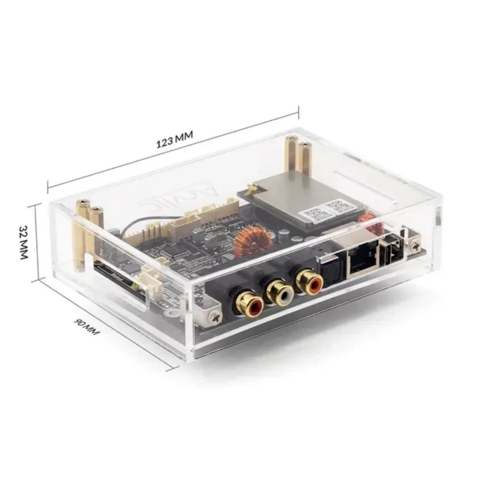 Arylic Case for Up2Stream DIY Board Module Transparent Protective Casing HD DAC