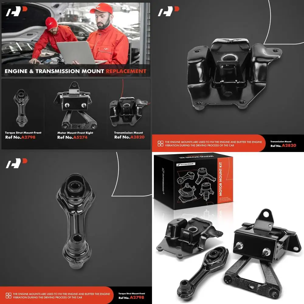 

3 шт. крепление двигателя и крепление трансмиссии и комплект крепления стойки крутящего момента, совместимый с Chevrolet Cavalier и Pontiac Sunfire,