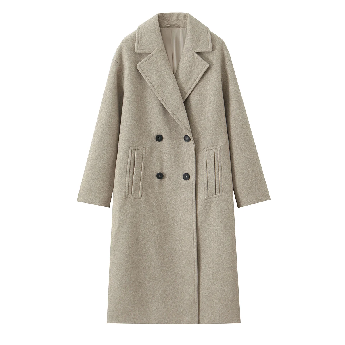 

Fall 2025 New Arrival Coat Commuter Chic Luxurious Collar Loose-Fit Soft Trench Coat