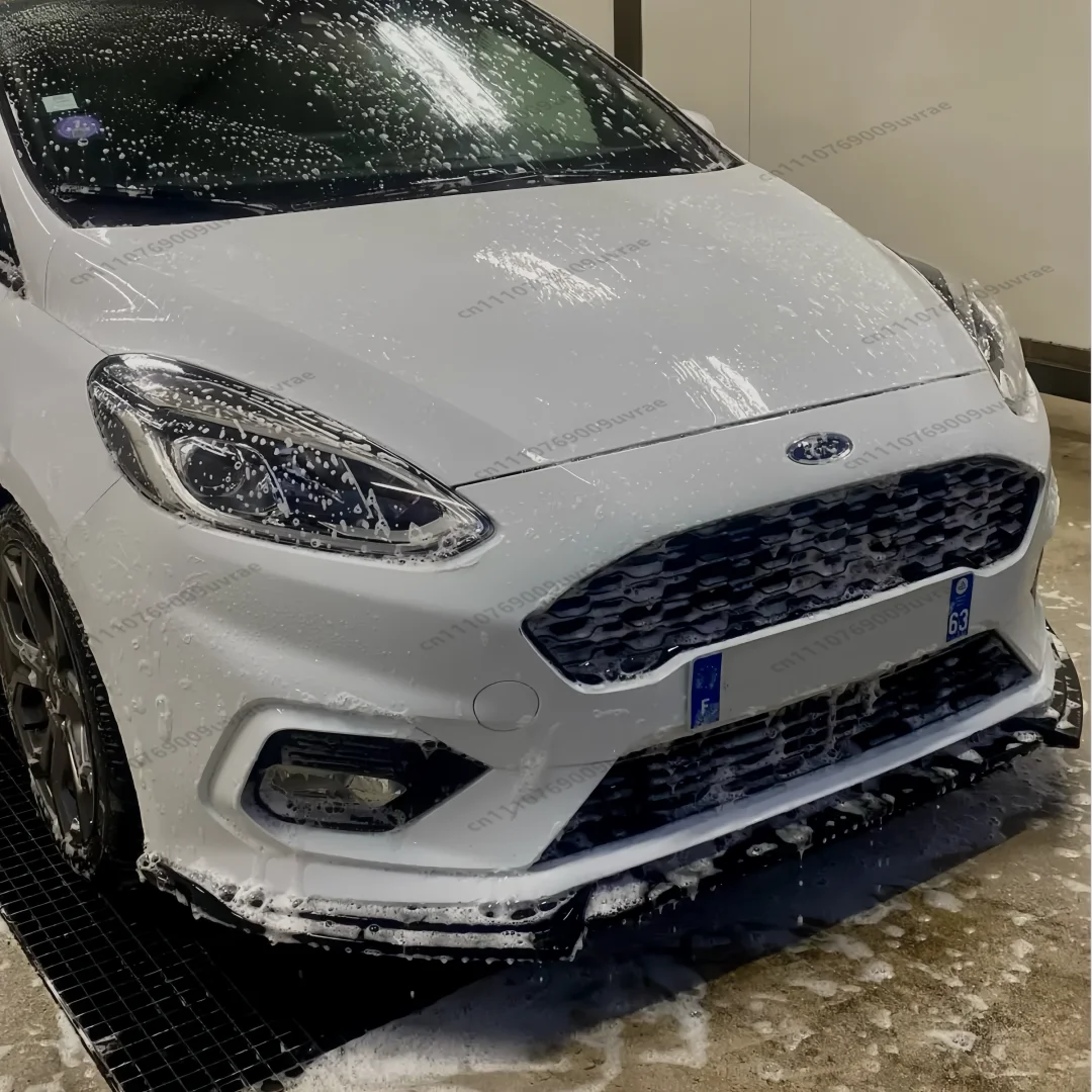 Gloss Black For Ford Fiesta MK8 ST Line 2017 2018-2023 Front Bumper Lip Splitter Chin Spoiler Protector Guard Tuning Accessory view 2