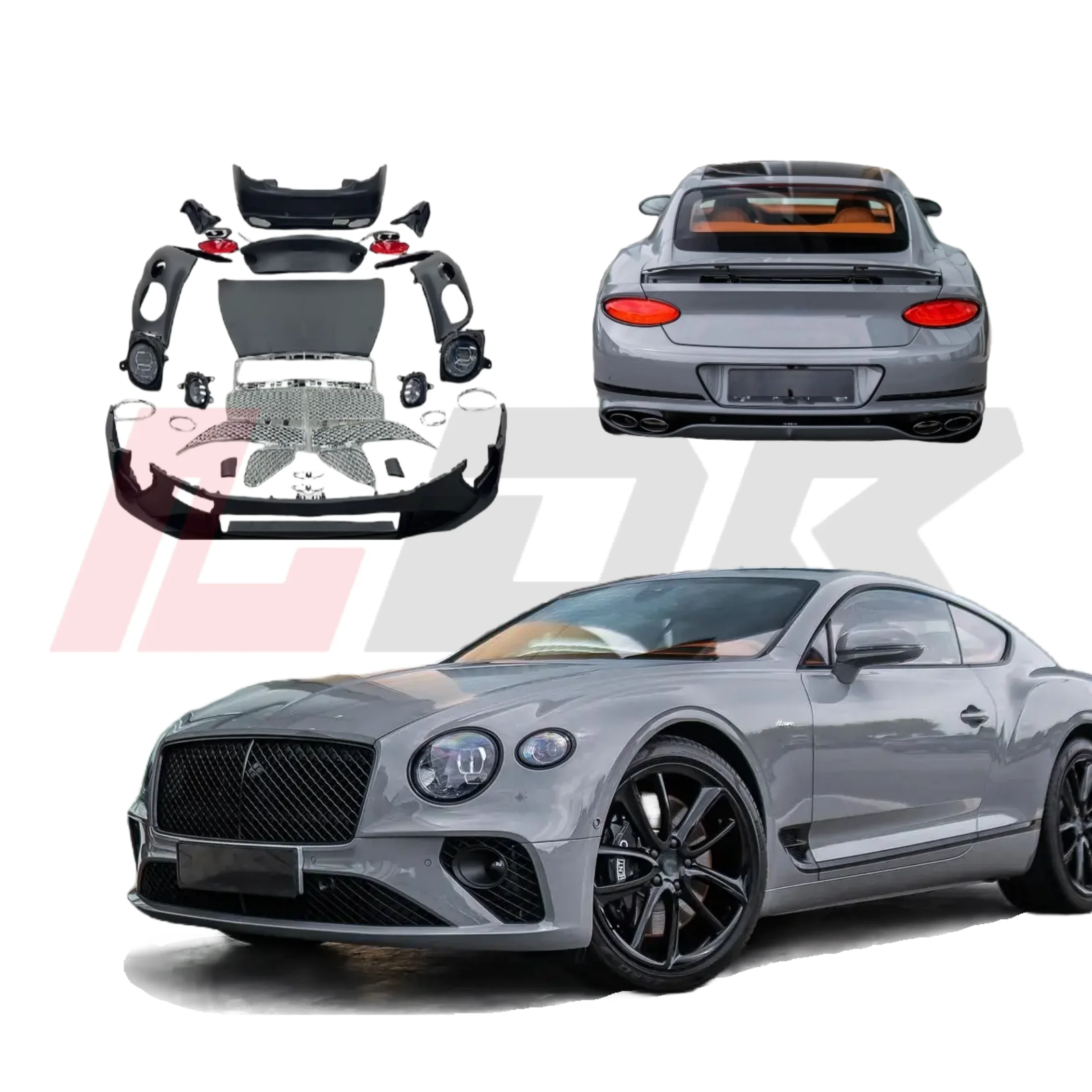 

BR High Quality for Bentley Continental GT 2004-2017 Facelift to 2025 New Continental GT Kit with LED Headlight Bumper Hood