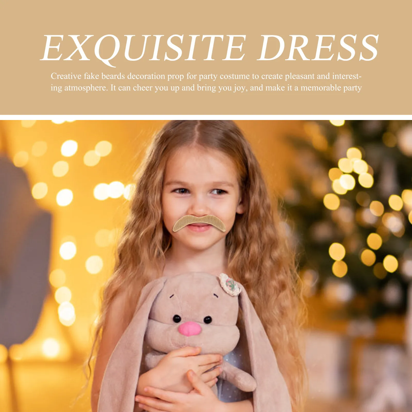 

Набор из 30 накладных бородок для костюмов, косплея, вечеринок, Хэллоуина, декоративный реквизит, самоклеящиеся аксессуары для лица