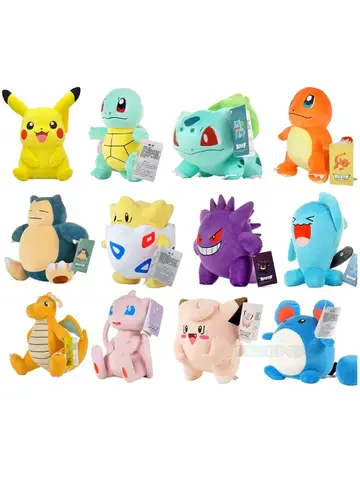 2026* Peluche Pokemon Gengar Peluche 24cm Pokemon Stuffed Toy Cute Cartoon Pikachu Plush Doll Soft Doll Birthday Gift
