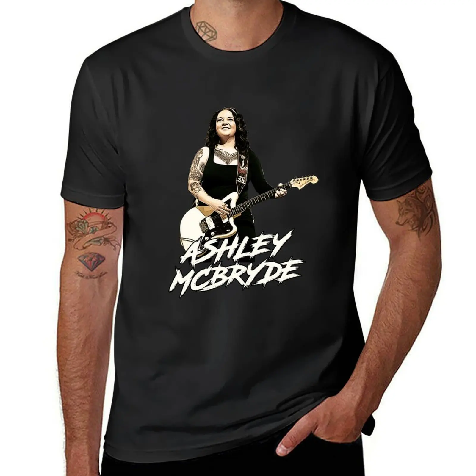 Ashley Mcbryde Artwork T-Shirt new edition anime shirts graphic tees Men's cotton t-shirt