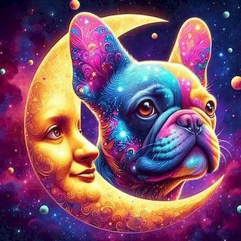 

SDOYUNO Diamond Painting New Arrival Dog Diamond Embroidery Cross Stitch Moon Landscape Mosaic Sale Home Decor