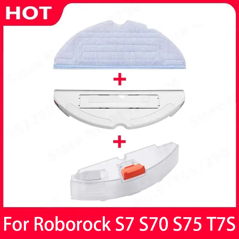 Roborock S7 S70 S75 T7S Elektrisch Gesteuerter Wassertank Ersatzteile Staubsauger Wassertankbehälter mit Wischtuch Zubehör
